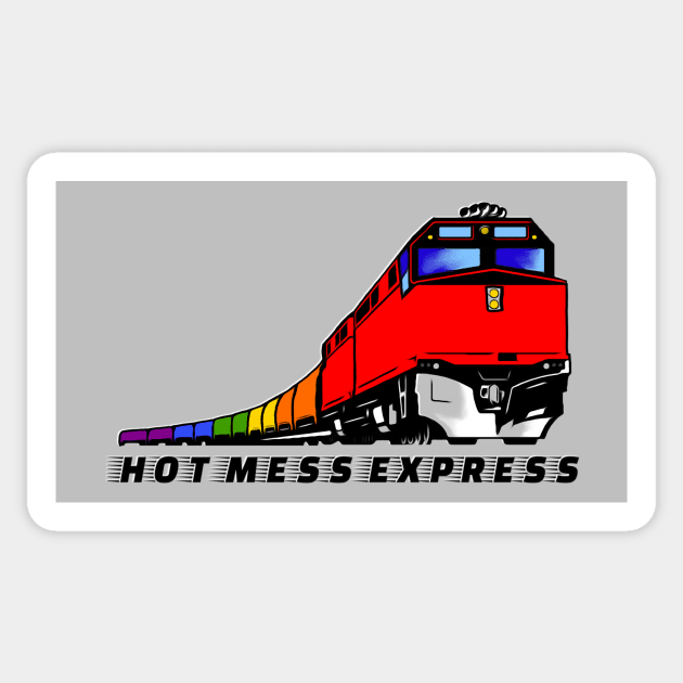 Hot Mess Express Sticker by JasonLloyd